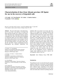Characterisation of clays from Alicante province (SE Spain) for use in the recovery of degraded soils.pdf.jpg