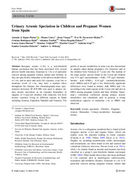 Urinary Arsenic Speciation in Children and Pregnant Women.pdf.jpg