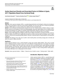 Autism Spectrum Disorder and Associated Factors in Children in Spain, 2017 Population-Based Cross-Sectional Study.pdf.jpg