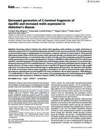 Decreased generation of C-terminal fragments of ApoER2 and increased reelin expression in Alzheimer's disease.pdf.jpg