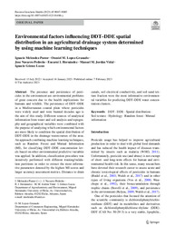 Environmental factors influencing DDT–DDE spatial distribution in an agricultural drainage system determined by using machine learning techniques.pdf.jpg
