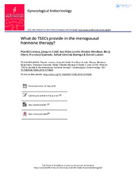 What do TSECs provide in the menopausal.pdf.jpg