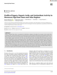 Journal of Food Science - 2025 - Mardoume - Profile of Sugars  Organic Acids  and Antioxidant Activity in Moroccan Figs.pdf.jpg