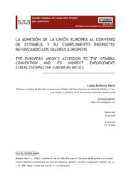 Vista de LA ADHESIÓN DE LA UNIÓN EUROPEA AL CONVENIO DE ESTAMBUL Y SU CUMPLIMIENTO INDIRECTO_ REFORZANDO LOS VALORES EUROPEOS.pdf.jpg