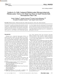 Synthesis of a Fully Conjugated Phthalocyanine‐Diketopyrrolopyrrole‐Phthalocyanine Triad as Low Band Gap Donor in Small Molecule Bulk Heterojunction Solar Cells.pdf.jpg