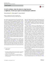 A risk for athletes when the desire to sleep becomes a nightmare. A brief case report on benzodiazepine addiction.pdf.jpg