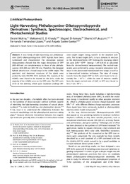 Light‐Harvesting Phthalocyanine–Diketopyrrolopyrrole Derivatives. Synthesis, Spectroscopic, Electrochemical, and Photochemical Studies.pdf.jpg