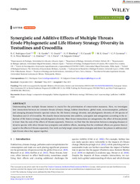 Ecology Letters - 2025 - Rodríguez‐Caro - Synergistic and Additive Effects of Multiple Threats Erode Phylogenetic and Lif.pdf.jpg