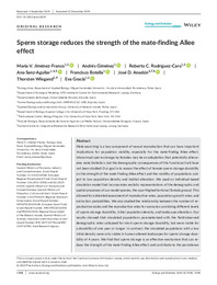 Sperm storage reduces the strength of the mate-finding Allee effect.pdf.jpg