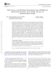 1_Validation of the Brief version of the Pittsburgh Sleep Quality Index (B-PSQI) and measurement invariance across gender and age in a population-based sample.pdf.jpg