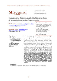Vista de Instagram como Plataforma para la Salud Mental_ evolución de las estrategias de publicación y compromiso.pdf.jpg