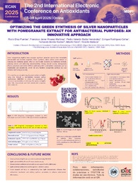 14. Poster. IECAN 2025. Optimizing the green synthesis of silver nanoparticles with pomegranate extract for antibacterial purposes an innovative approach.pdf.jpg