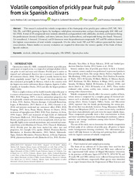 Journal of Food Science - 2020 - Andreu‐Coll - Volatile composition of prickly pear fruit pulp from six Spanish cultivars.pdf.jpg