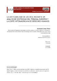 Vista de LA JUSTICIABILIDAD DE LOS DESC MEDIANTE UN ANALISIS DE SENTENCIAS DEL TRIBUNAL EUROPEO Y LA CORTE INTERAMERICANA DE DERECHOS HUMANOS.pdf.jpg