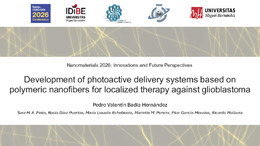 10. Presentacion. Nanomaterials 2026. Development of photoactive delivery systems based on polymeric nanofibers for localized therapy against glioblastoma.pdf.jpg