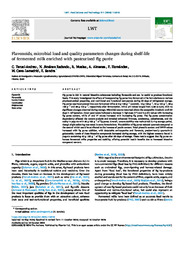 Flavonoids, microbial load and quality parameters changes during shelf-life of fermented milk enriched with pasteurized fig purée.pdf.jpg