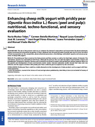 J Sci Food Agric - 2025 - Muñoz‐Tebar - Enhancing sheep milk yogurt with prickly pear  Opuntia ficus‐indica L   flours .pdf.jpg