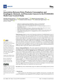 Association Between Dairy Products Consumption and Esophageal, Stomach, and Pancreatic Cancers in the PANESOES Multi Case-Control Study.pdf.jpg