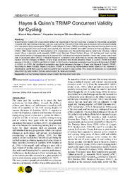 2018 Moya-Ramon - Hayes & Quinn’s TRIMP Concurrent Validity for Cycling.pdf.jpg