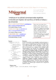 Vista de Temáticas en los pódcast españoles conducidos por mujeres_ de la política y la familia al trabajo y las emociones.pdf.jpg