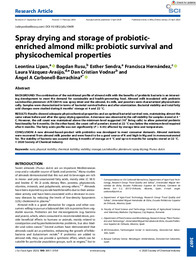 J Sci Food Agric - 2020 - Lipan - Spray drying and storage of probiotic‐enriched almond milk probiotic survival and (2).pdf.jpg