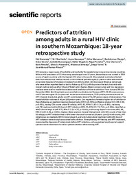 Predictors of attrition among adults in a rural HIV clinic in southern Mozambique, 18‑year retrospective study.pdf.jpg