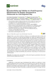 Reproducibility and Validity of a Food Frequency Questionnaire for Dietary Assessment in Adolescents in a Self-Reported Way.pdf.jpg
