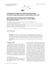 p-Phenylene-bridged zinc phthalocyanine-dimer as hole-transporting material in perovskite solar cells.pdf.jpg