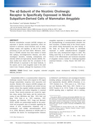 The a2-Subunit of the Nicotinic Cholinergic Receptor Is Speciafically Expressed in Medial Subpallium Derived of Mammalian Amygdala.pdf.jpg