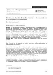 Criterios para el análisis de la calidad televisiva y el sensacionalismo en los programas de entretenimiento - Estudios sobre el Mensaje Periodístico.pdf.jpg