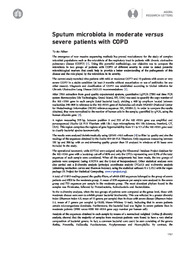 Sputum microbiota in moderate versus severe patients with COPD.pdf.jpg