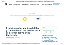 Desintermediación, trazabilidad y comunidades. Los medios ante el internet del valor de Blockchain — Revista de Innovación en Periodismo.pdf.jpg