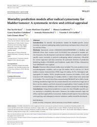 Mortality prediction models after radical cystectomy for bladder tumour.A systematic review and critical appraisal.pdf.jpg