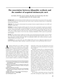 The association between idiopathic scoliosis and the number of acquired melanocytic nevi.pdf.jpg