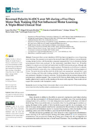 Reversed Polarity bi-tDCS over M1 during a Five Days Motor Task Training Did Not Influence Motor Learning. A Triple-Blind Clinical Trial.pdf.jpg