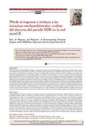 Miedo al migrante y rechazo a las iniciativas medioambientales- análisis del discurso del partido VOX en la red social X.pdf.jpg
