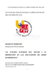 El interés superior del menor y su protección en las situaciones de crisis matrimonial Desirée Moreno Grande.pdf.jpg