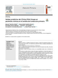 Validez predictiva del Clinical Risk Groups en pacientes crónicos en el ambito de la atencion primaria.pdf.jpg