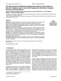 The high tolerance of different pomegranate cultivars.pdf.jpg