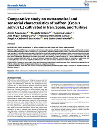J Sci Food Agric - 2024 - Amanpour - Comparative study on nutraceutical and sensorial characteristics of saffron  Crocus.pdf.jpg