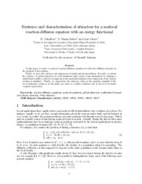 Existence and characterization of attractors for a nonlocal reaction–diffusion equation with an energy functional.pdf.jpg