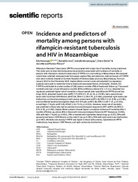 Incidence and predictors of mortality among persons with rifampicin-resistant tuberculosis and HIV in Mozambique.pdf.jpg