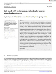 Softw Pract Exp - 2024 - Kjorveziroski - Full‐mesh VPN performance evaluation for a secure edge‐cloud continuum.pdf.jpg