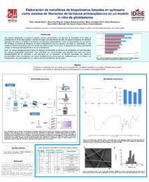 25. Poster. SAM 2022. Elaboración de nanofibras de biopolímeros basadas en quitosano como sistema de liberación de fármacos antineoplásicos en un modelo in vitro de glioblastoma.pdf.jpg
