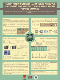 20. Poster. BIOPOL 2024. High protein content nanofibers as novel platforms for antibody and antimicrobial peptide loading.pdf.jpg