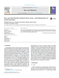 Easy and mild fluoride-mediated direct mono- and dialkoxylation of perylenediimides.pdf.jpg