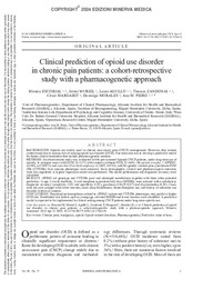 Clinical prediction of opioid use disorder in chronic pain patients. A cohort-retrospective study with a pharmacogenetic approach.pdf.jpg
