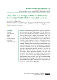 Goals, Effects and Challenges of the Financial Transaction Tax. A comparative Law Studie in France, Italy  and Spain.pdf.jpg