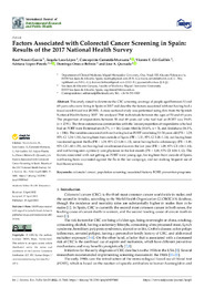 Factors Associated with Colorectal Cancer Screening in Spain. Results of the 2017 National Health Survey.pdf.jpg