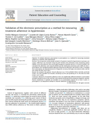 Validation of the electronic prescription as a method for measuring treatment adherence in hypertension.pdf.jpg